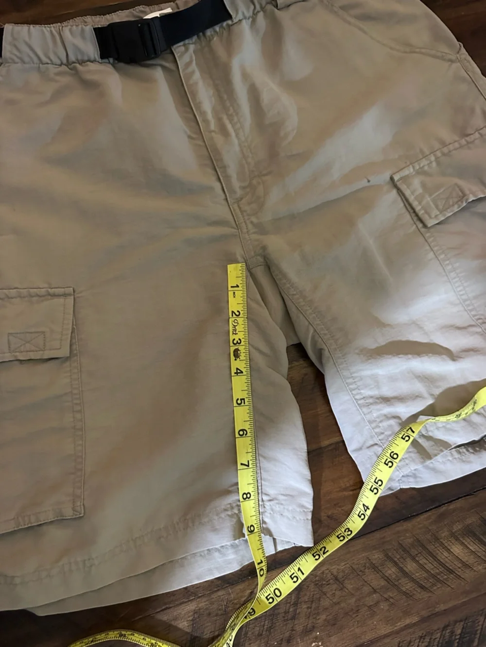 The North Face Cargo Shorts Mens L Belted Hiking Outdoor Nylon
